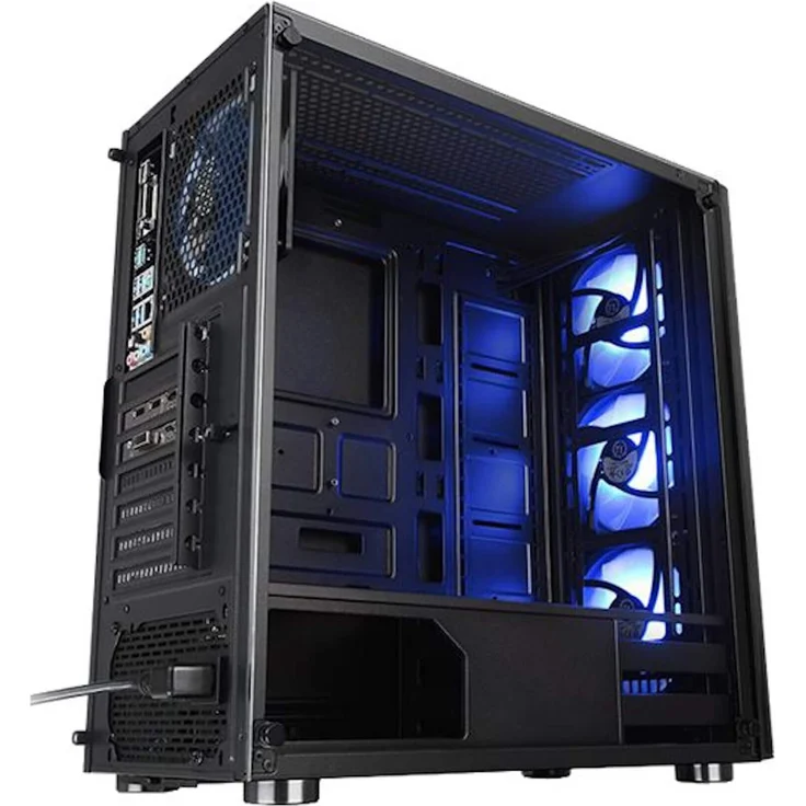 Thermaltake V200 Tempered Glass RGB Edition, Gaming PC Gehäuse Schwarz – Bild 2