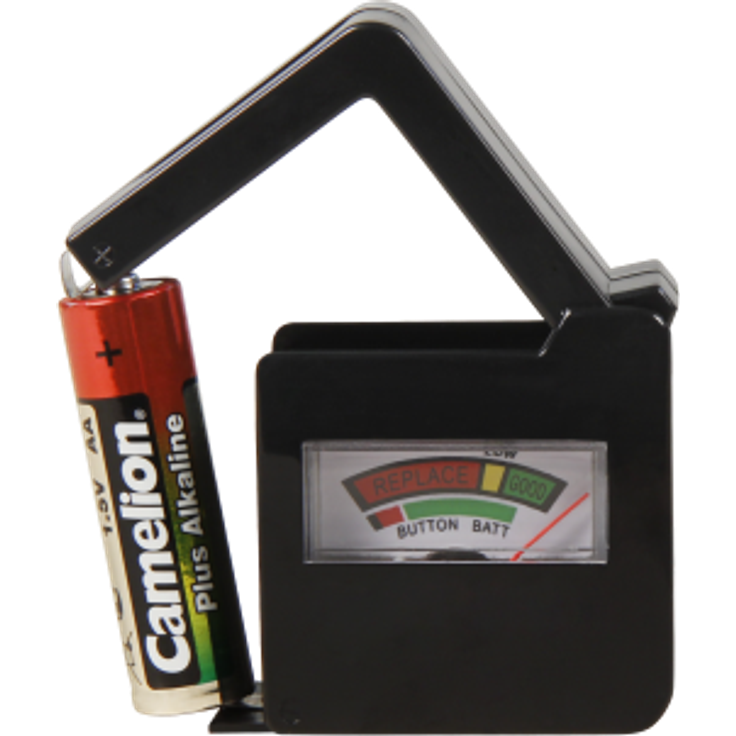 McPower Batterietester McPower ''EL-BT 6'' für AAA, AA, C, D, 9 V Batterien