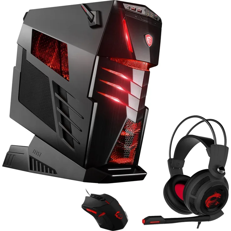 MSI Aegis Ti3 VR7RF-043DE Gaming-PC inkl. MSI Gaming Pack (Intel Core i7-7700K, MSI nVidia GeForce GTX1080Ti Gaming 11GB, 2x512GB PCIe SSD, 4x16 GB DDR4, Windows 10 Home) schwarz, High End, Wassergekühlt