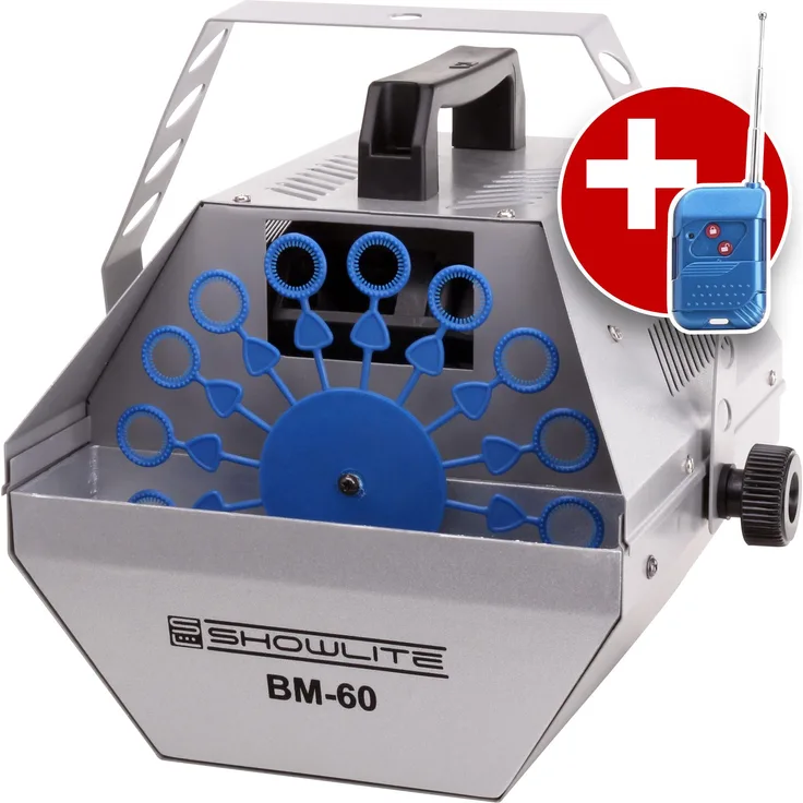Showlite BM-60 Seifenblasenmaschine mit Fernbedienung