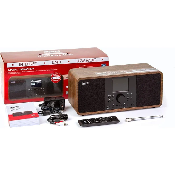 Imperial Dabman i205 Tischradio mit Bluetooth, WLAN, TFT-Display, braun, schwarz – Bild 5