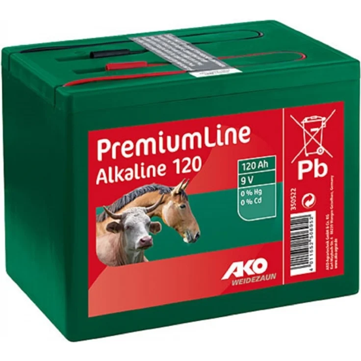 AKO Weidezaunbatterie 350522 Batterie Alkaline 9 Volt 120 AH – Bild 1