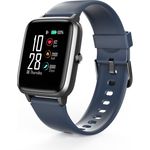 Hama Fit Watch 4900 Smartwatch Unisex, Einheitsgröße, TPU-Gehäuse, Schwarz, Blau