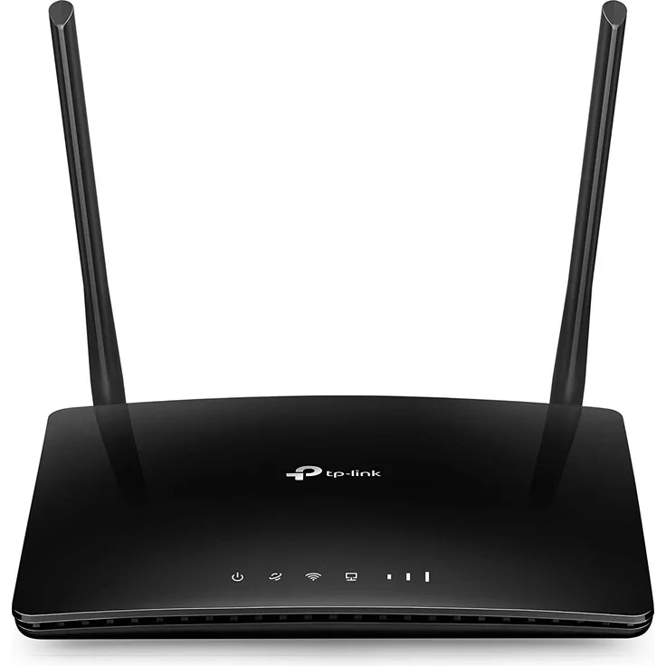 TP-Link TL-MR6400 WLAN N300 4G LTE Router (150 Mbit/s im Download, 300 Mbit/s 2,4GHz), frei konfigurierbarer LAN/WAN-Port) schwarz