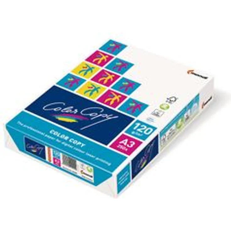 Color Copy Laserdruckpapier, leicht satiniert, ECF, 120 g-m², 250 Blatt Weiß, SRA3 (45x32cm) – Bild 1