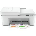 HP DeskJet 4120e Multifunktionsdrucker, HP+, Drucker, Kopierer, Scanner, mobiler Faxversand, WLAN, Airprint, Weiß