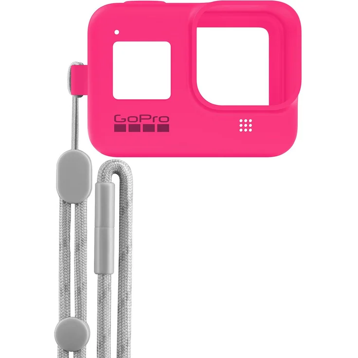 GoPro Hülle + Trageband für HERO8 Black - Electric Pink (Offizielles GoPro Zubehör) Rosa
