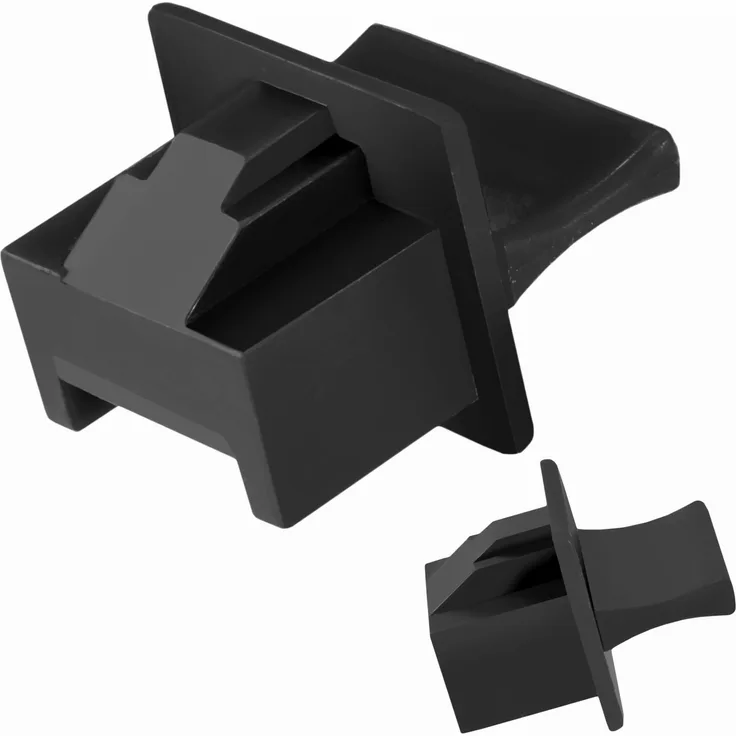SET 50x RJ-45 Staubschutz ( SCHWARZ )