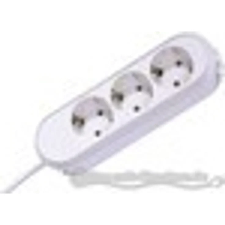 SMART Steckdosenleiste 3x Schutzkontakt, weiss, 3,0 m – Bild 1