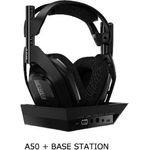 ASTRO Gaming A50 kabelloses Headset und Basisstation (4. Generation) mit Dolby Audio-Dolby Atmos (kompatibel mit Xbox One, PC, Mac) schwarz-gold