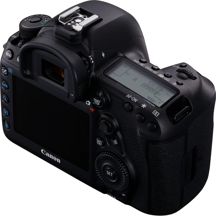 Canon EOS 5D Mark IV SLR-Digitalkamera (30,4 MP, 8,1 cm (3 Zoll) Touchscreen-LCD, DIGIC 6+, Dual Pixel RAW, 4K Video, WLAN, NFC, GPS) Gehäuse schwarz – Bild 3