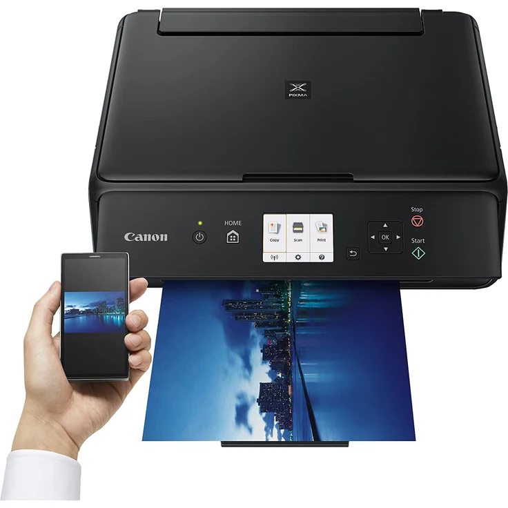 Canon PIXMA TS5050 (3-in-1) Multifunktionsdrucker - (Tintenstrahl) Farbe, Druckgeschwindigkeit: 12,6 s/w, 9 Farbe, Auflösung: 4800 x 1200, USB, WLAN, AirPrint, Mobile Print, Wi-Fi Direct, Cloud Print (1367C006) – Bild 4