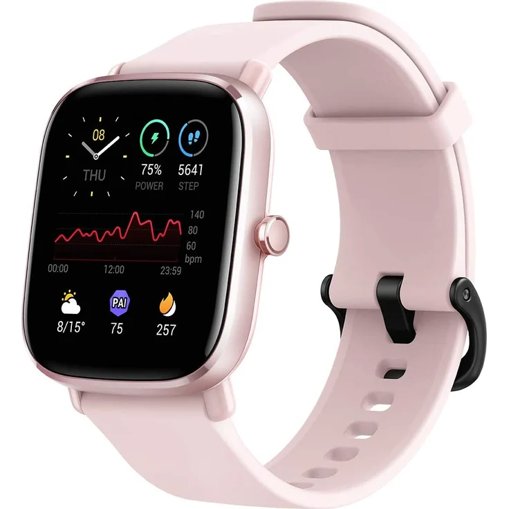 Amazfit GTS 2 Mini Smartwatch Unisex, Einheitsgröße, Silikonarmband, Flamingo Pink – Bild 3
