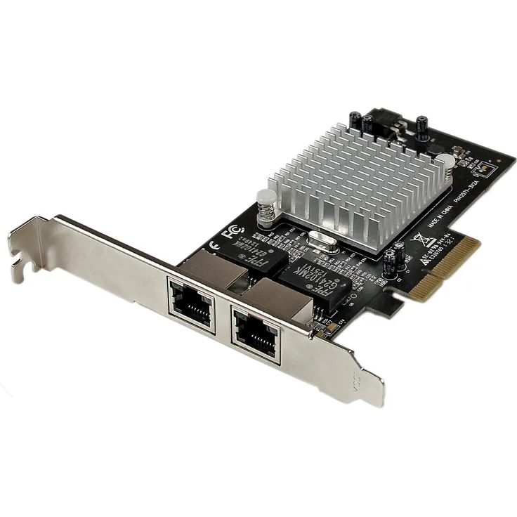 StarTech.com 2 Port PCI Express - PCIe Gigabit Ethernet Netzwerkkarte 2x RJ45, PCI-e Intel i350 NIC Server Adapter