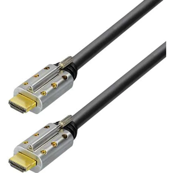 Aktives HDMI High Speed Kabel Ethernet mit integriertem Chipset 3D 4K UHD Schwarz, 10m 25m