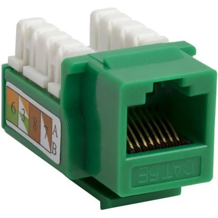Intellinet Cat5e Modularbuchse Gruen UTP Keystone Jack benoetigt LSA-Auflegewerkzeug