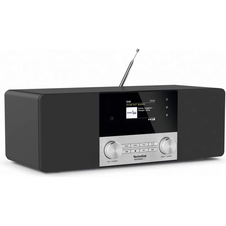 TechniSat Digitradio 4 C Digitalradio mit Bluetooth, OLED-Display, Wecker, schwarz – Bild 2