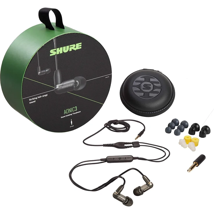 Shure AONIC 3 In-Ear Kopfhörer, mit Mikrofon, Noise Cancelling, schwarz – Bild 2