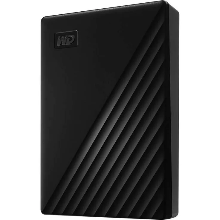 WD My Passport WDBPKJ0040BBK - Festplatte - verschlüsselt - 4 TB - extern (tragbar) - USB 3.2 Gen 1 - 256-Bit-AES - Schwarz (WDBPKJ0040BBK-WESN)