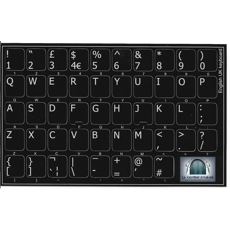 Tasten Selbstklebende Sticker Tastatur Englisch - High Quality English QWERTY UK