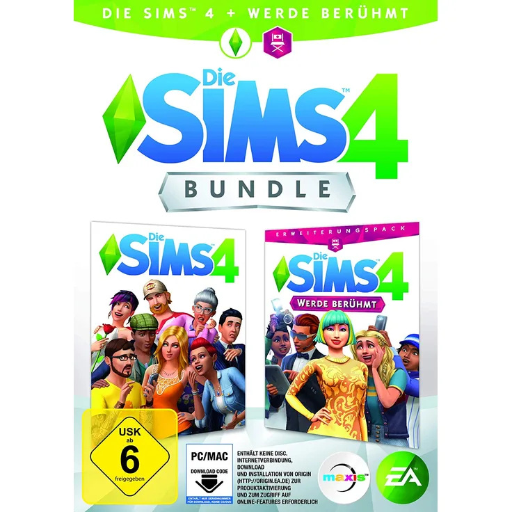 Die Sims 4 Bundle: Die Sims 4 + Werde berühmt (PC)