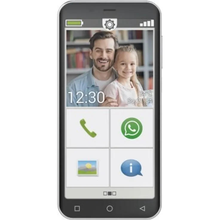 Emporia Smart 4 Senioren-Smartphone 12,7cm (5 Zoll) Farbdisplay, 32GB interner Speicher, 3GB RAM, Android, Schwarz