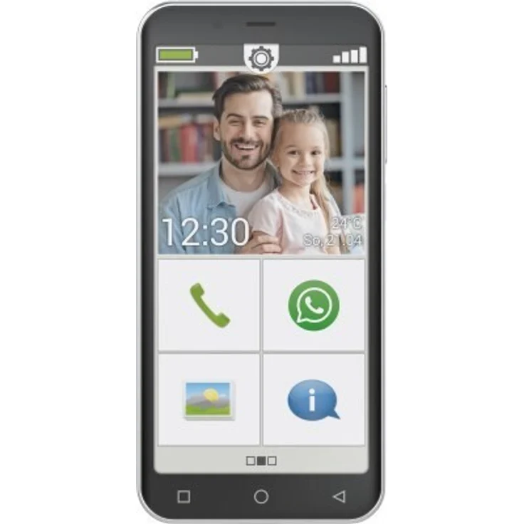Emporia Smart 4 Senioren-Smartphone 12,7cm (5 Zoll) Farbdisplay, 32GB interner Speicher, 3GB RAM, Android, Schwarz – Bild 1