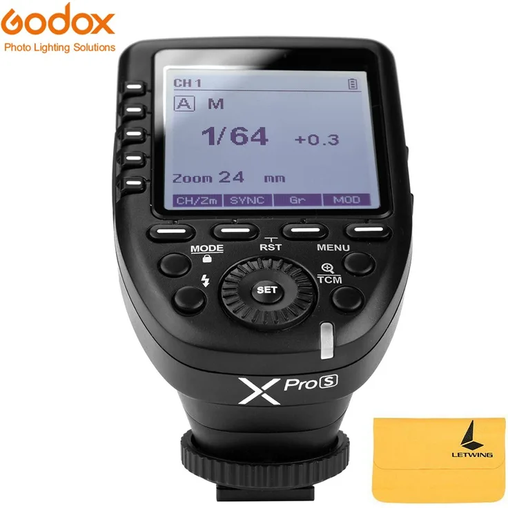 Godox XPro-S 2.4G TTL Wireless Blitzauslöser Wirless X System High-Speed mit großen LCD-Bildschirm-Sender für Sony Kamera