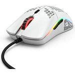 Glorious PC Gaming Race Model O- Gaming-Maus mit Kabel, Weiß Matt