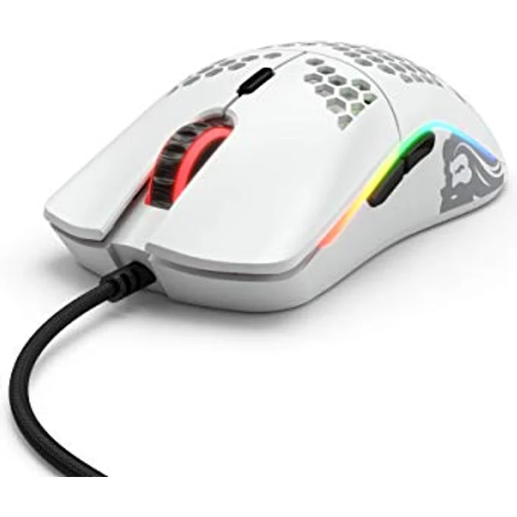 Glorious PC Gaming Race Model O- Gaming-Maus mit Kabel, Weiß Matt – Bild 1