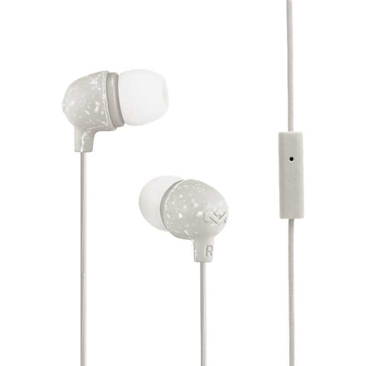 House of Marley Little Bird, In-Ear Kopfhörer, integriertes Mikrofon, Geräuschisolierung, 9mm Treiber, zwei Ohrstöpselgrößen für optimalen Sitz, nachhaltig produzierter Sound, white