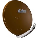 Fuba DAA 850 B braun Aluminium Satellitenschüssel 85 cm - Sat-Antenne-Sat-Spiegel mit Doppeltragarm, LNB-Halterung aus Alu Druckguss