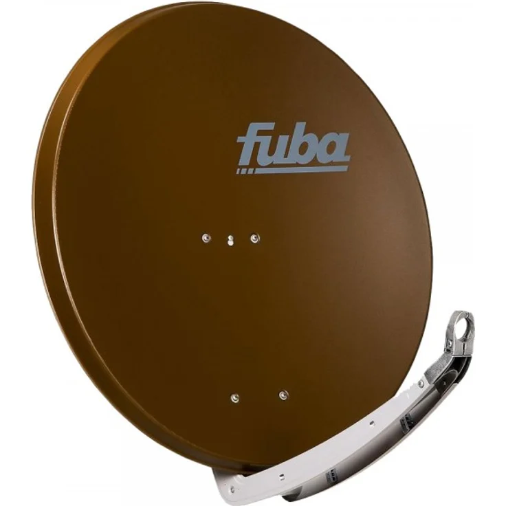 Fuba DAA 850 B braun Aluminium Satellitenschüssel 85 cm - Sat-Antenne-Sat-Spiegel mit Doppeltragarm, LNB-Halterung aus Alu Druckguss – Bild 1