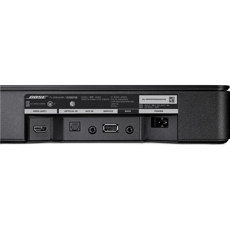 Bose TV Speaker 3.0 Soundbar mit Subwoofer, kabellos/kabelgebunden, geeignet für TV, schwarz – Bild 4