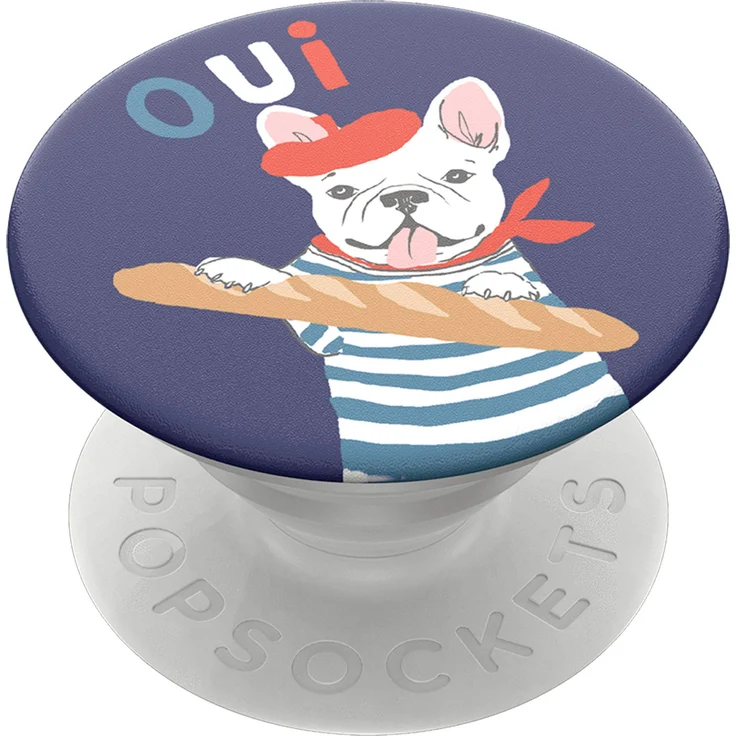 PopSockets PopGrip - Ausziehbarer Sockel und Griff für Smartphones und Tablets mit einem Austauschbarem Top - Frenchie – Bild 1