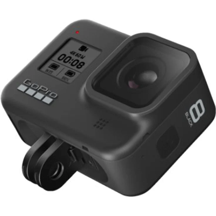 GoPro HERO8 Black - wasserdichte 4K Action-Cam (12 MP, 4K-Video (60 fps), Bildstabilisator/Autofokus, Hypersmooth 2.0, Gesichtserkennung/Live-Video/Sprachsteuerung, wasserdicht bis 10 m, GPS/WLAN/BT), schwarz – Bild 3