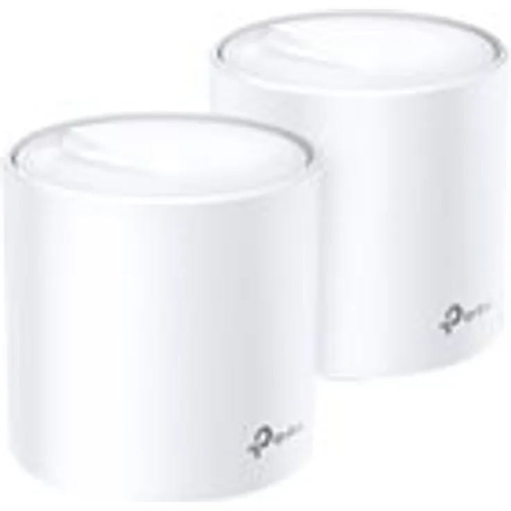 TP-Link Deco X20 - V2 - WLAN-System (2 Router) - bis zu 370 qm - Netz - GigE - 802.11a/b/g/n/ac/ax - Dual-Band