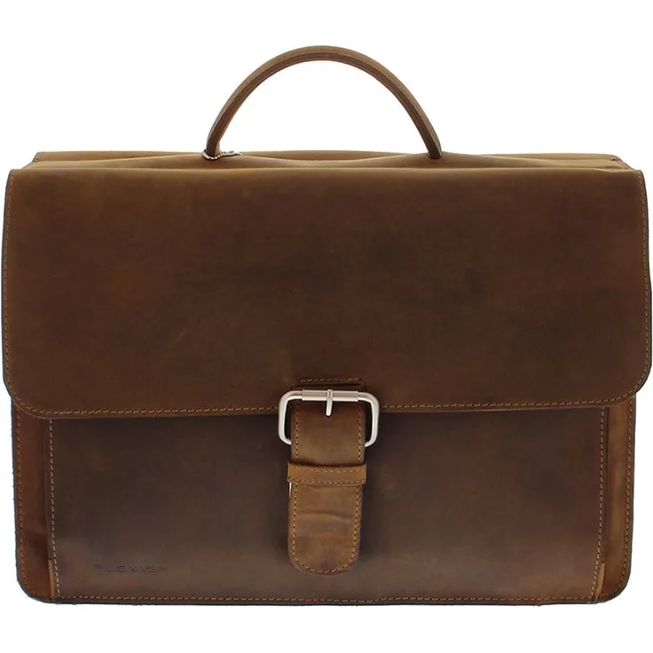 Plevier RETRO NEWTON Leder Businesstasche 15,6 Braun