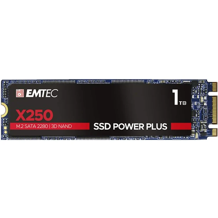 EMTEC SSD Power Plus X250 - Solid-State-Disk - 1 TB - intern - M.2 2280 - SATA 6Gb/s (ECSSD1TX250) – Bild 4