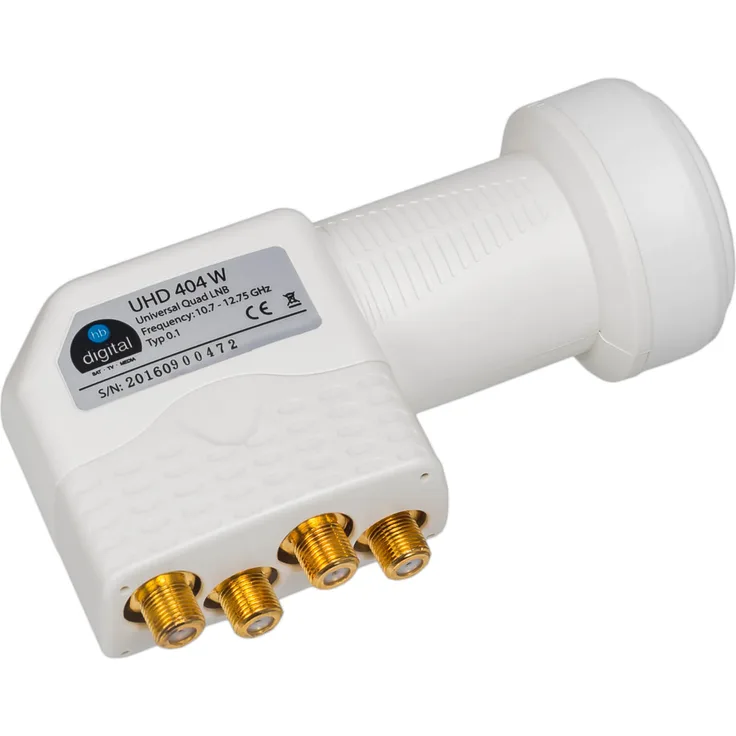 HB-DIGITAL UHD 404 W Quad LNB ''WEISS''