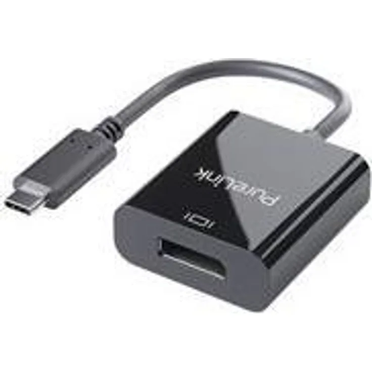 PureLink iSeries - Videoschnittstellen-Converter - DisplayPort / USB - USB-C (M) bis DisplayPort (W) - 10cm - Dreifachisolierung - Schwarz - 4K Unterstützung (IS201)