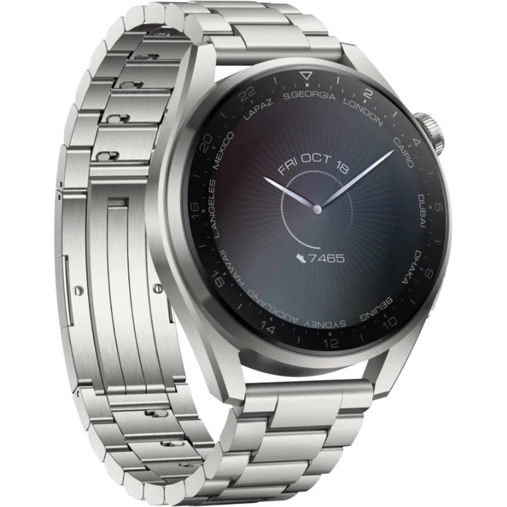 Huawei Watch 3 Pro Elite Edition Smartwatch GPS, Unisex, 48mm, Titanarmband, Titanium/Grau – Bild 1