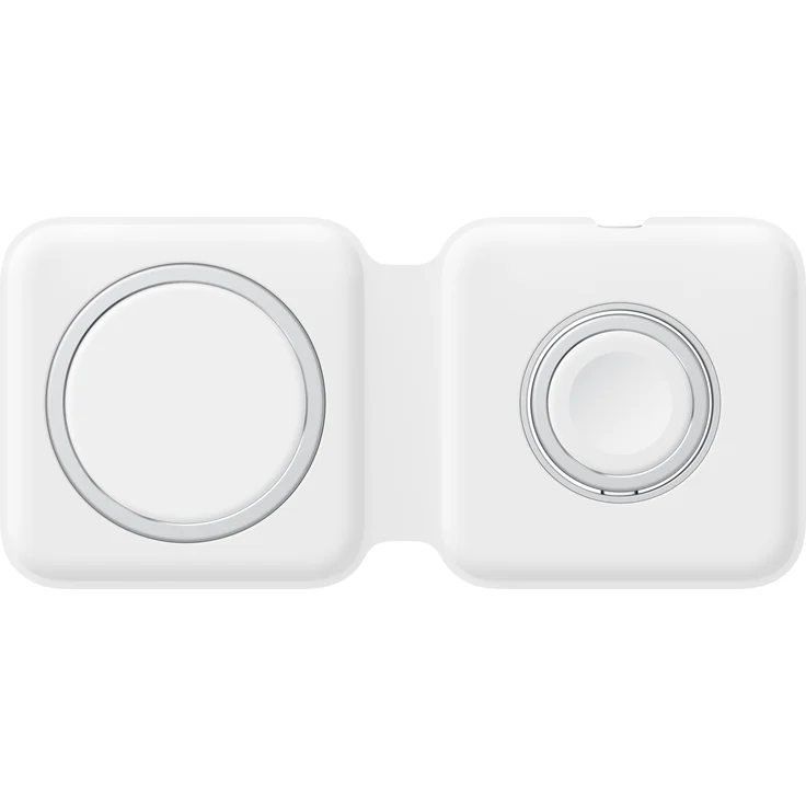 Apple MHXF3ZM/A MagSafe Duo Charger, Ladegerät, Induktive Ladestation, geeignet für Apple iPhone/Watch, Qi Ladestation, weiß – Bild 2