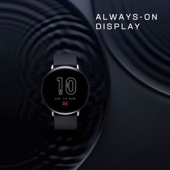 Amazfit Zepp E Round Smartwatch Unisex 42 2mm Edelstahlgehause Onyx Black Tests Infos Preisvergleich