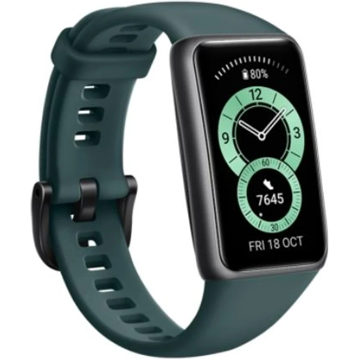 Huawei Band 6 Fitness-Tracker Unisex, 43 x 25,4mm, Kunststoffarmband, Forest Green – Bild 1