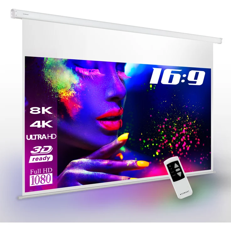 ESMART Professional MIMOTO Akustik-Motor Leinwand 244 x 137 cm (110'') 16:9 – Bild 1