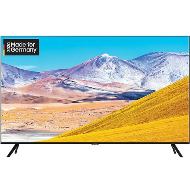 Samsung GU55TU8079U 138 cm (55 Zoll) LED Smart TV (Ultra HD, HDR) HD-Triple-Tuner (Sat, Antenne, Kabel) Modelljahr 2020 Energieklasse G (DE-Modell)