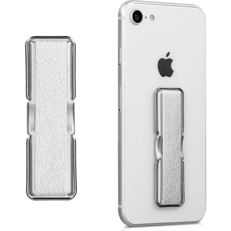 Smartphone Finger Halter - Ständer - Leder Design 1