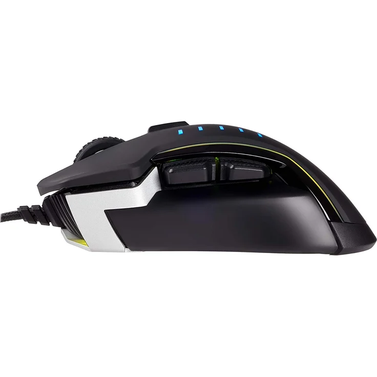 Corsair GLAIVE RGB Optisch Gaming Maus (RGB-LED-Hintergrundbeleuchtung, 16000 DPI) aluminium – Bild 4