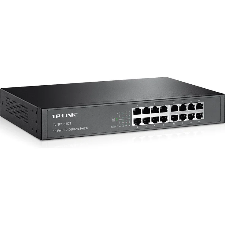 TP-Link TL-SF1016DS 16 Port Netzwerk Switch (lüfterloses Passivkühlkonzept) – Bild 2